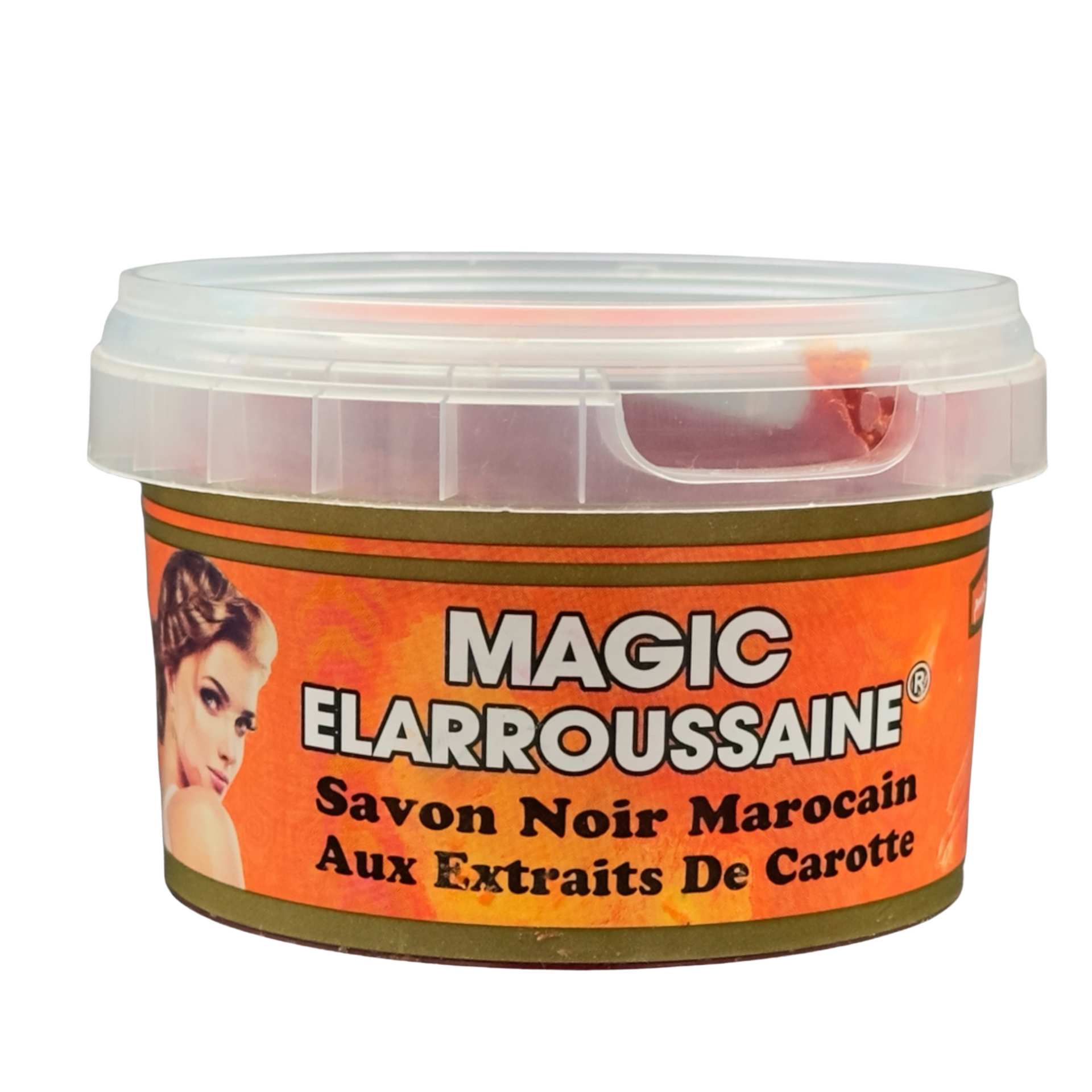 Savon Noir Beldi à La Carotte - Massage Et Gommage - 250g